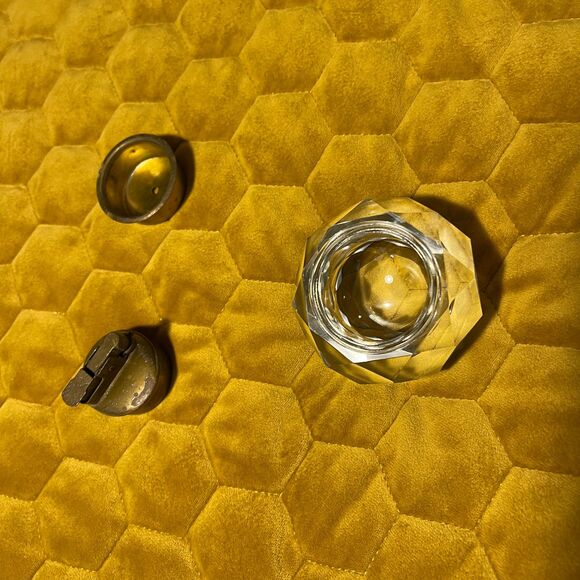 Vintage crystal table lighter - Picture 4 of 7